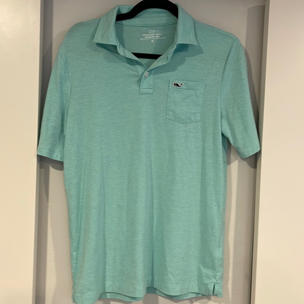 Vineyard vines Teal YXl polo